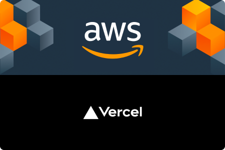 aws and vercel logos